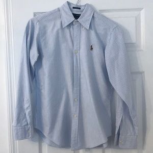 Ralph Lauren women’s striped button down shirt